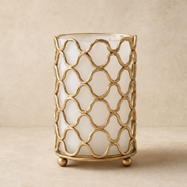 Clara Geometric Glass Vase