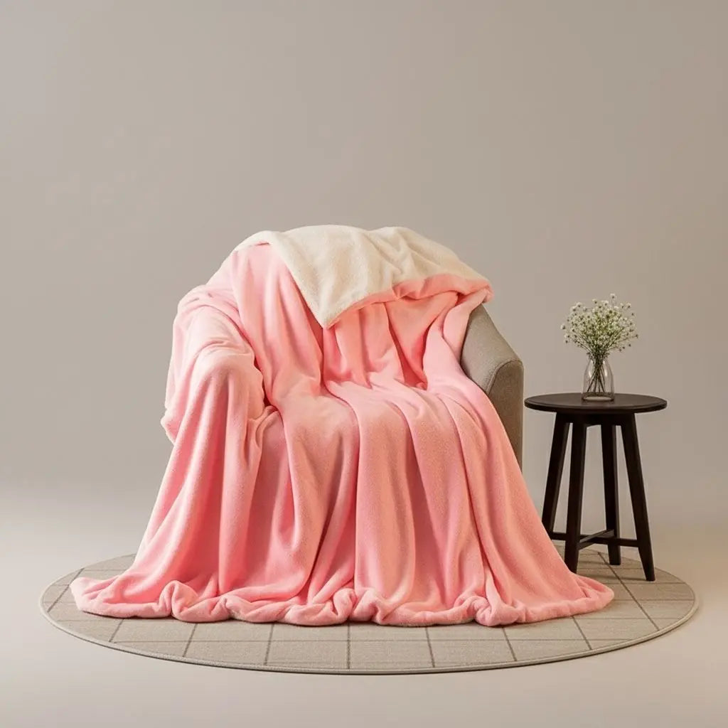 Lena Sherpa Dual Sided Soft Throw Blanket - Image 5