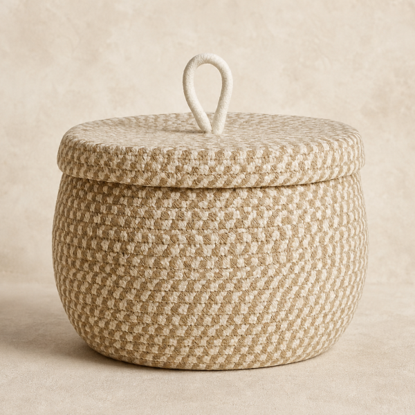 Lang Neutral Weave Storage Basket