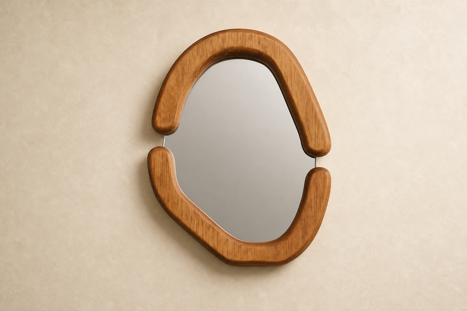 Ovalo Wooden Frame Mirror