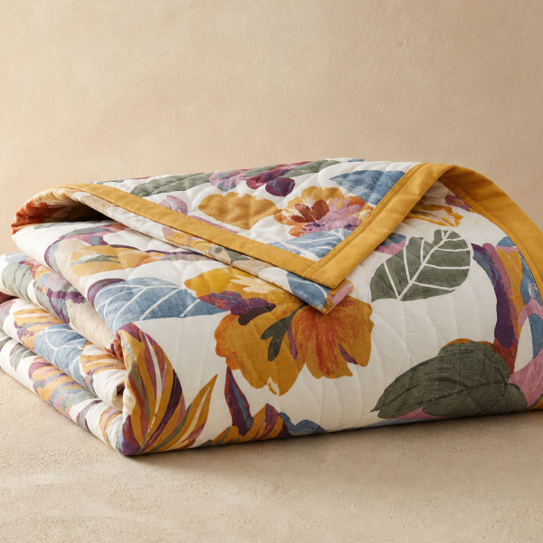 Iris Bloom Multi-layer Cotton Gauze Quilt