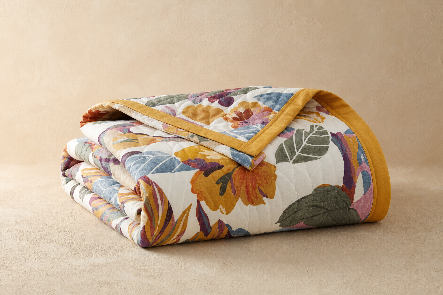 Iris Bloom Multi-layer Cotton Gauze Quilt