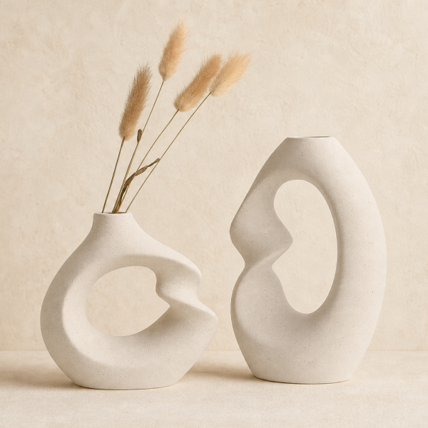 Twig Flow Nordic Ceramic Vase Set