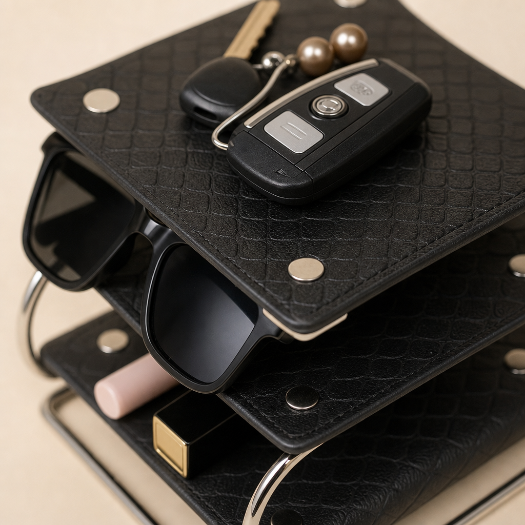 Liora Multi-Tier Leather Organizer - Image 4