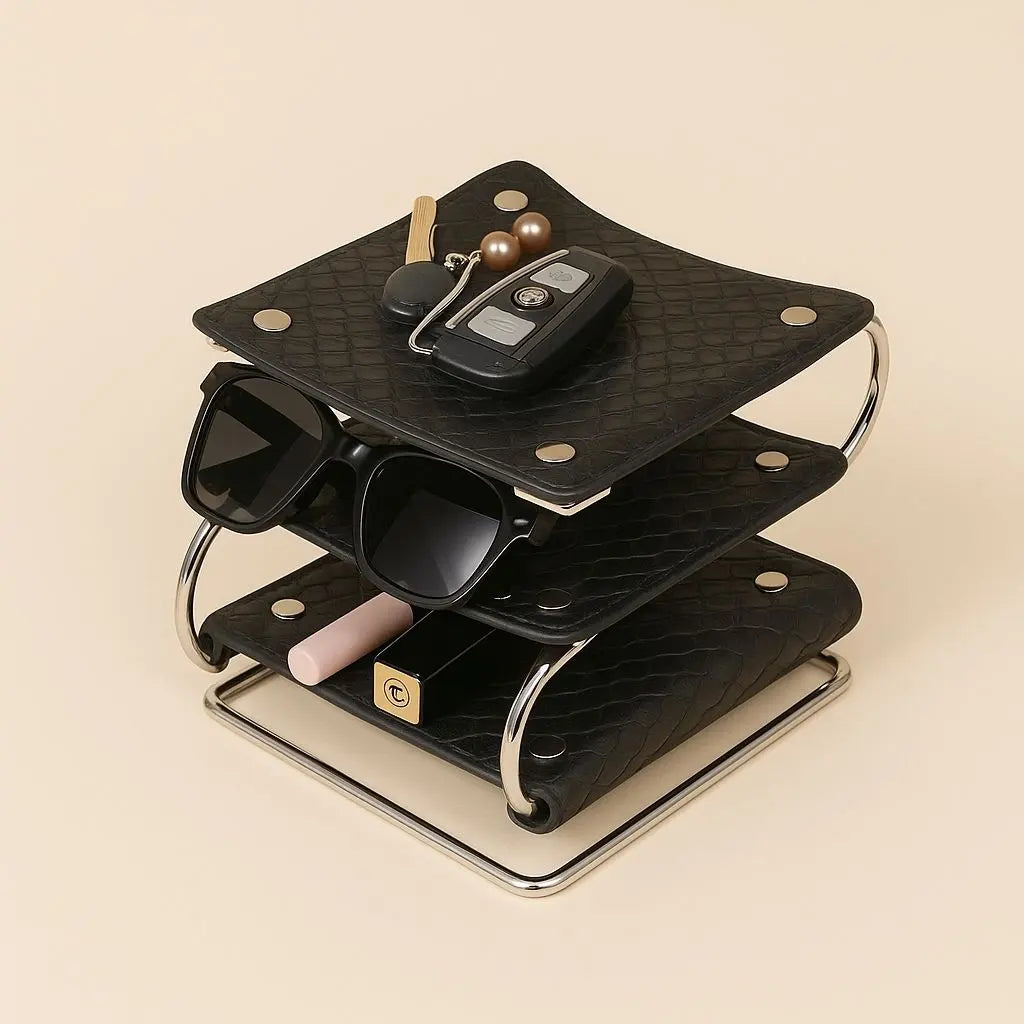 Liora Multi-Tier Leather Organizer - Image 5