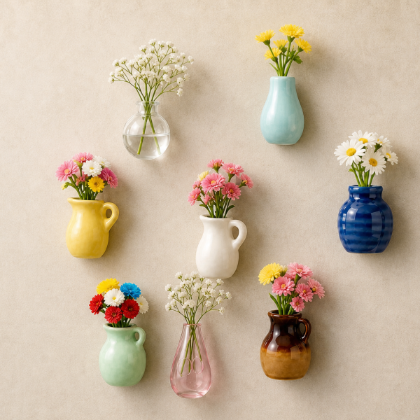 Roselle Mini Vase Ceramic Magnets