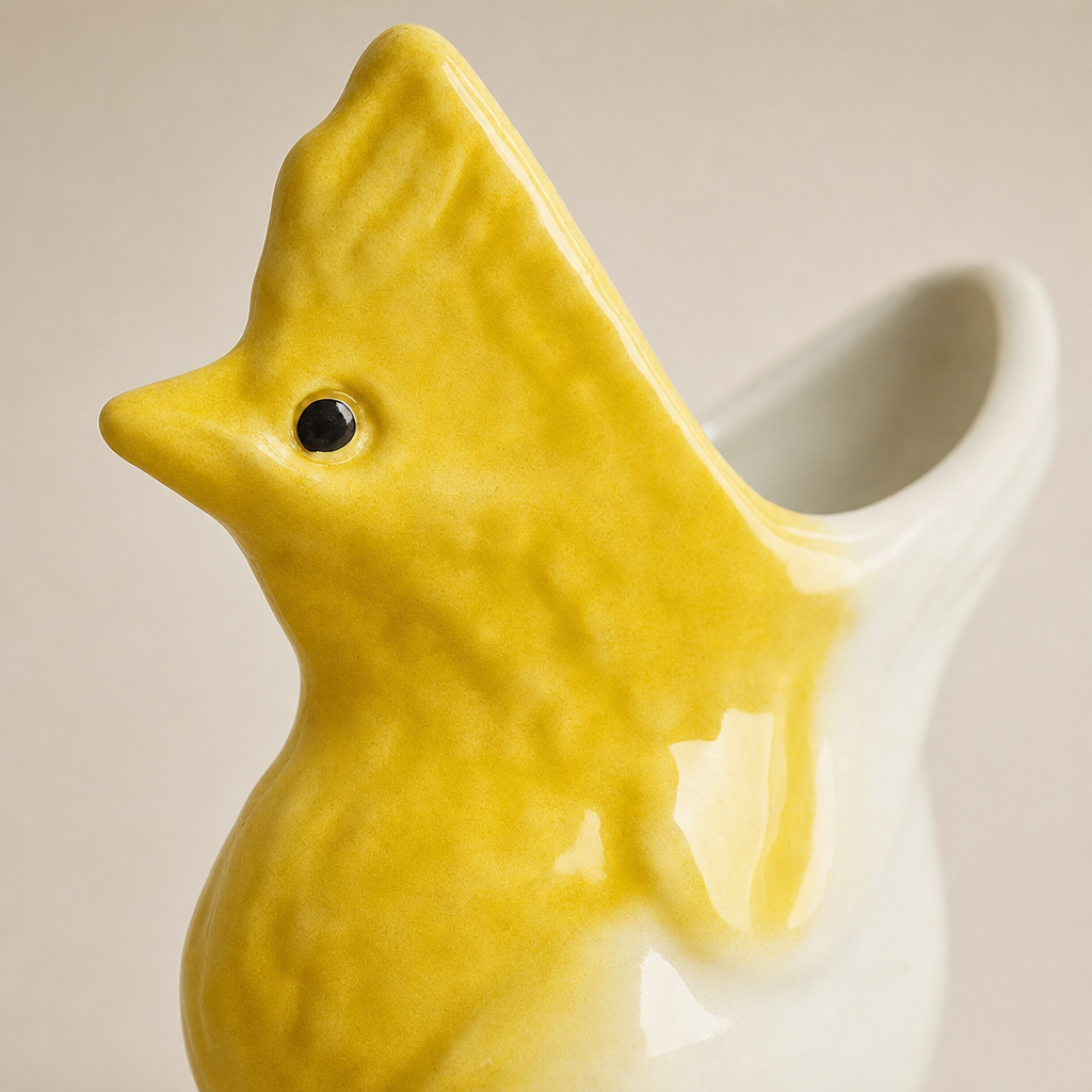Frondy Ceramic Frog Planter - Image 4
