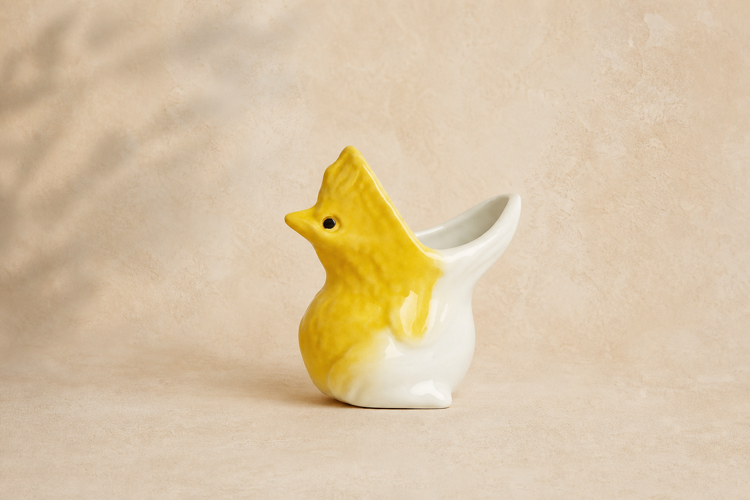 Frondy Ceramic Frog Planter