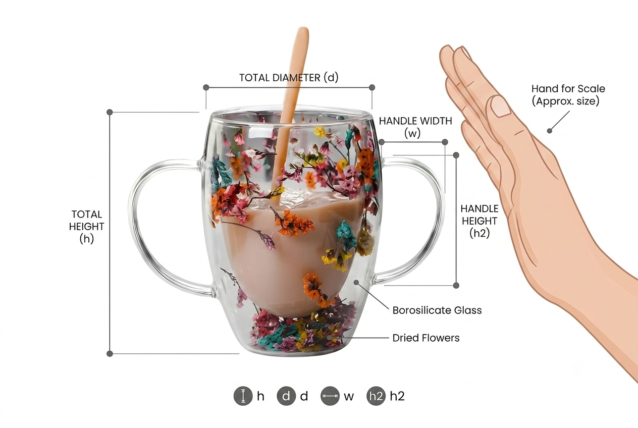 FloralGlow Glass - Mug - Image 5