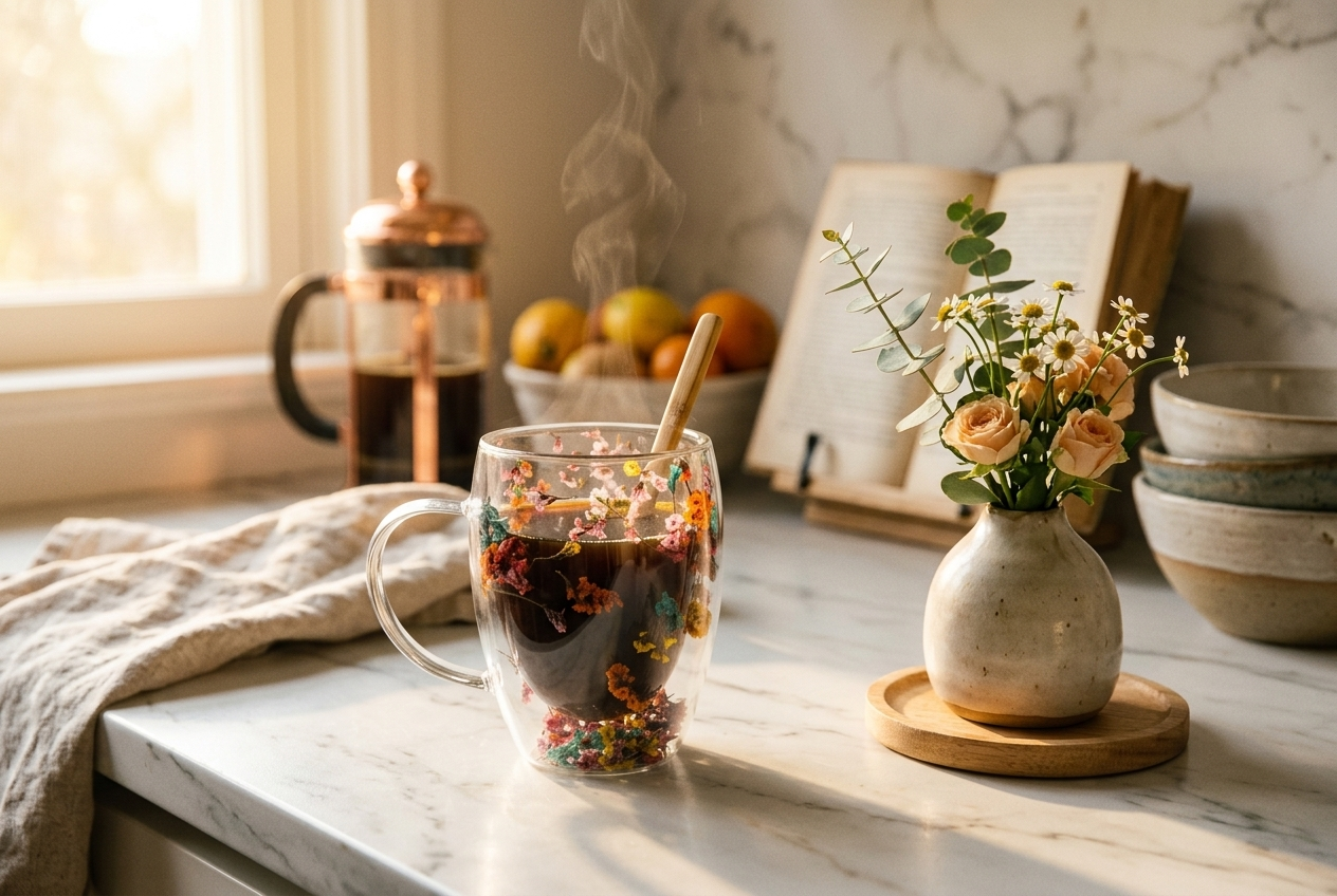 FloralGlow Glass - Mug - Image 2
