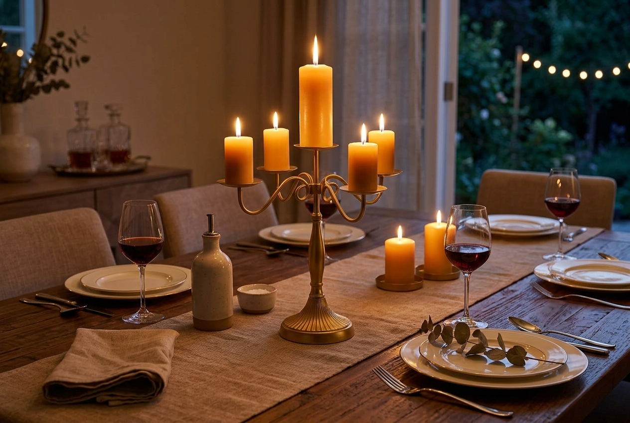 Roslin Metal Candle Holder - Image 2